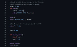 Escopo de variáveis em Python